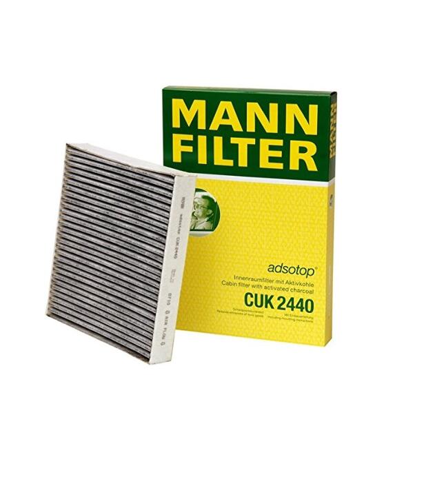 Volvo Cabin Air Filter (Activated Charcoal) (w/ AQS) 30780377 - MANN-FILTER CUK2440